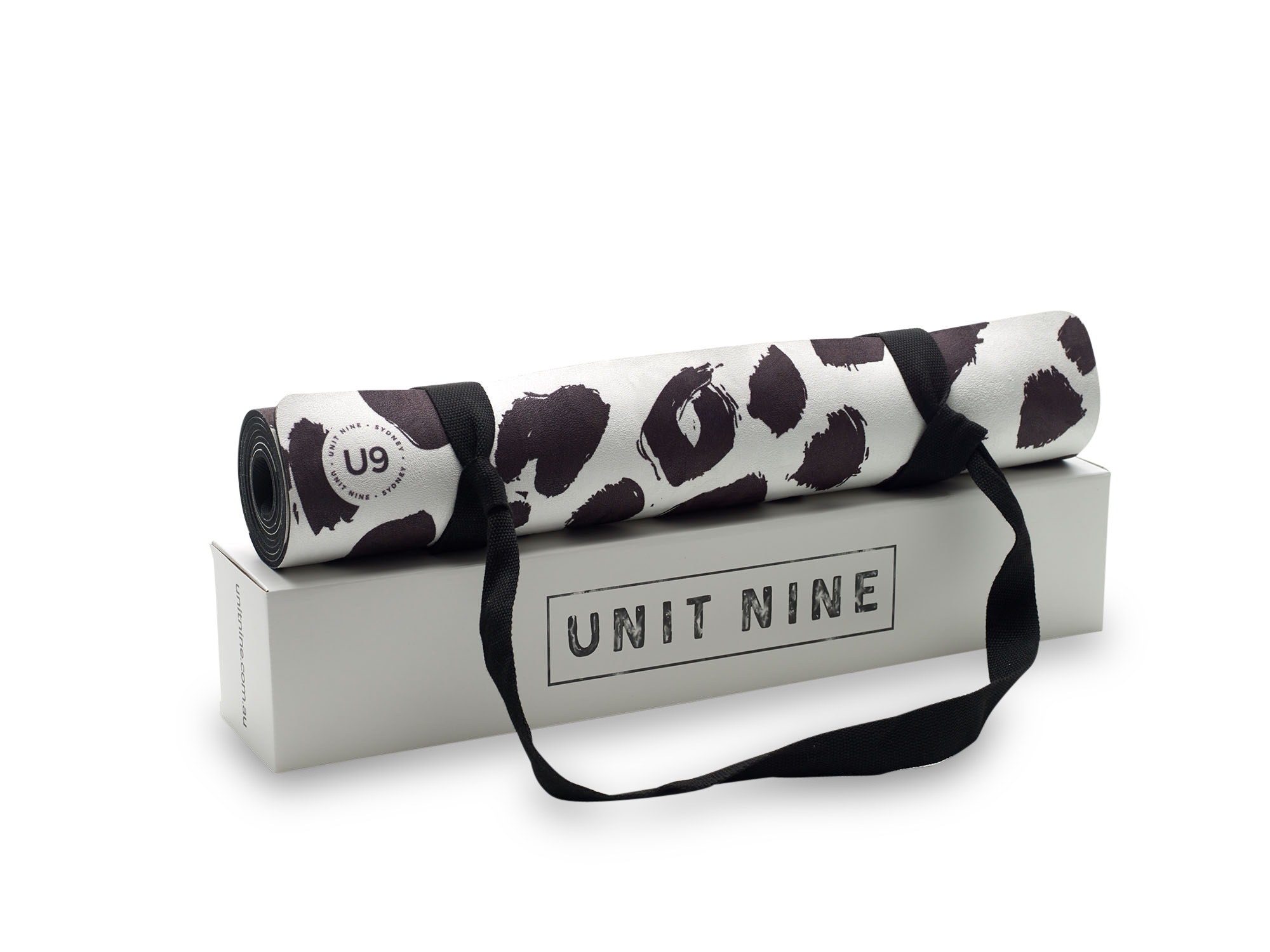 UNIT NINE White Leopard Yoga Mat, Unit Nine